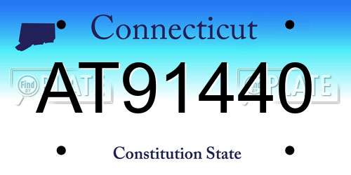 AT91440 Connecticut License Plate