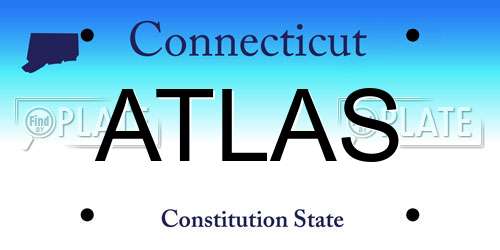 ATLAS Connecticut License Plate