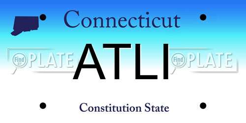 ATLI Connecticut License Plate
