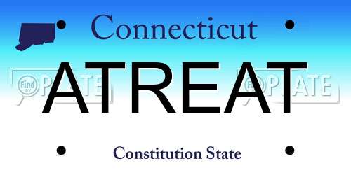 ATREAT Connecticut License Plate