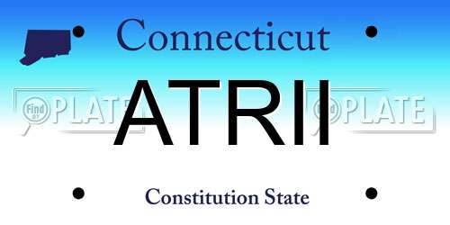 ATRII Connecticut License Plate