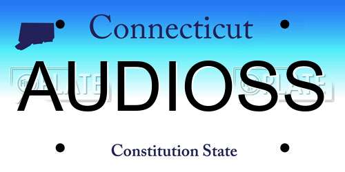 AUDIOSS Connecticut License Plate