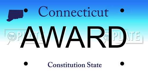 AWARD Connecticut License Plate