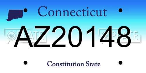 AZ20148 Connecticut License Plate