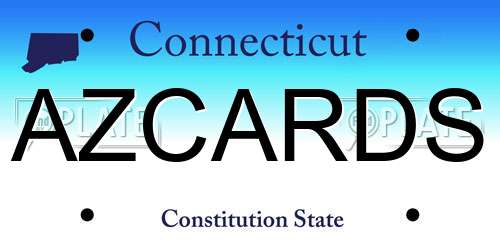 AZCARDS Connecticut License Plate