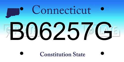 B06257G Connecticut License Plate