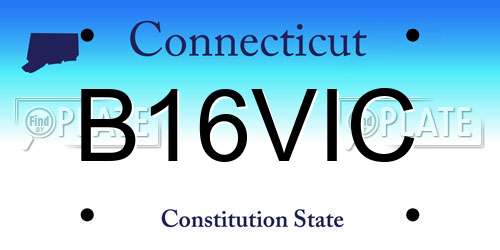 B16VIC Connecticut License Plate