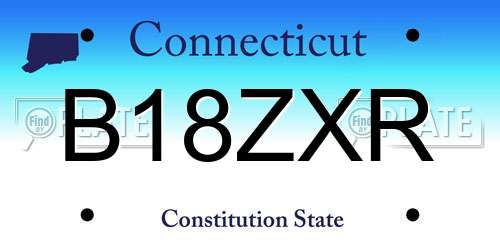 B18ZXR Connecticut License Plate