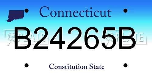 B24265B Connecticut License Plate