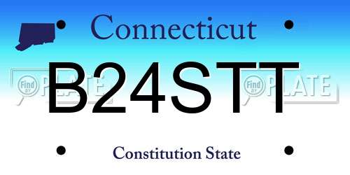B24STT Connecticut License Plate