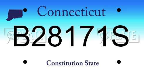 B28171S Connecticut License Plate