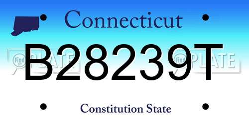 B28239T Connecticut License Plate