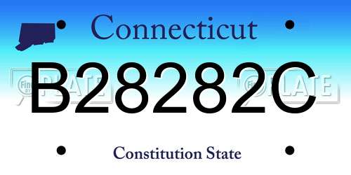 B28282C Connecticut License Plate