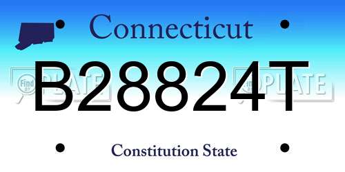 B28824T Connecticut License Plate
