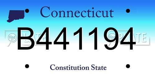 B441194 Connecticut License Plate