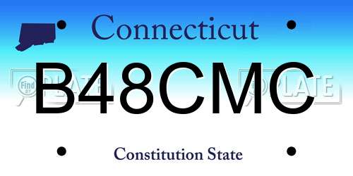 B48CMC Connecticut License Plate
