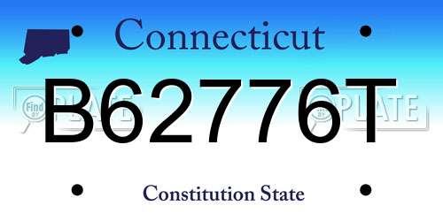 B62776T Connecticut License Plate