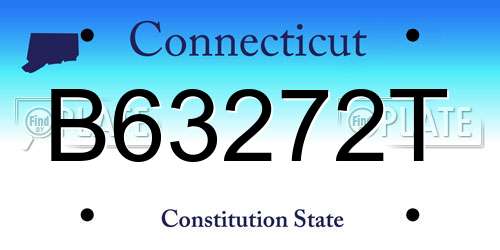 B63272T Connecticut License Plate