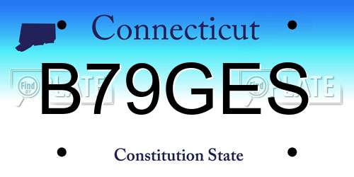 B79GES Connecticut License Plate