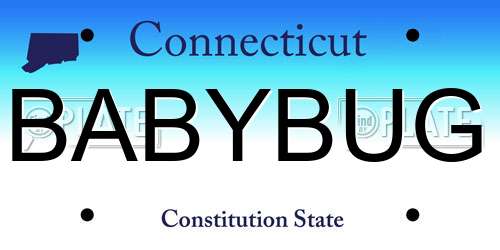 BABYBUG Connecticut License Plate