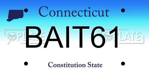 BAIT61 Connecticut License Plate