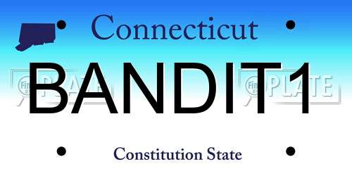BANDIT1 Connecticut License Plate
