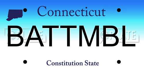 BATTMBL Connecticut License Plate