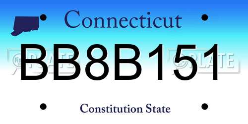 BB8B151 Connecticut License Plate