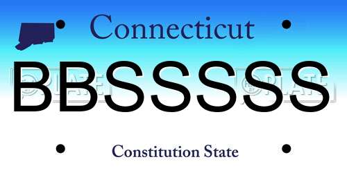 BBSSSSS Connecticut License Plate