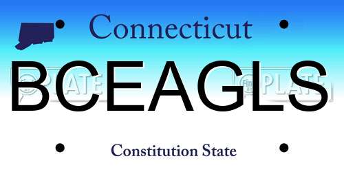 BCEAGLS Connecticut License Plate