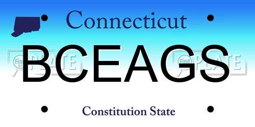 BCEAGS Connecticut License Plate