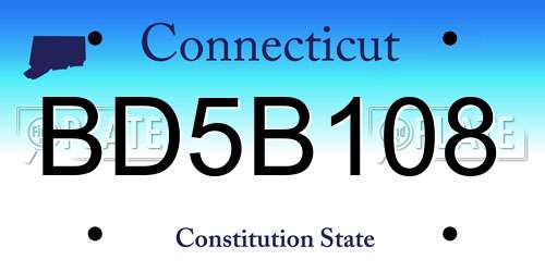 BD5B108 Connecticut License Plate