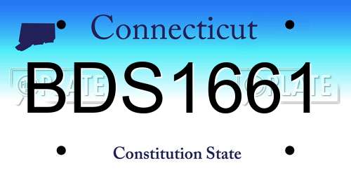 BDS1661 Connecticut License Plate