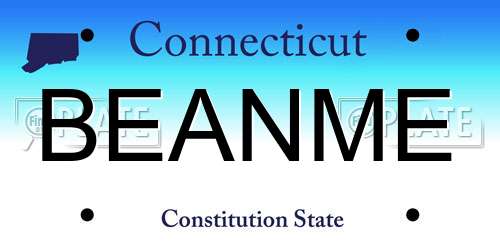 BEANME Connecticut License Plate