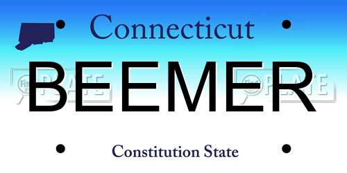 BEEMER Connecticut License Plate