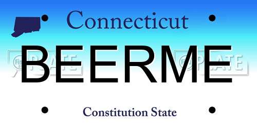 BEERME Connecticut License Plate