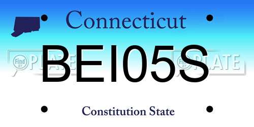BEI05S Connecticut License Plate