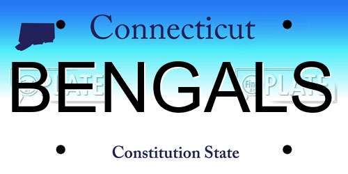 BENGALS Connecticut License Plate