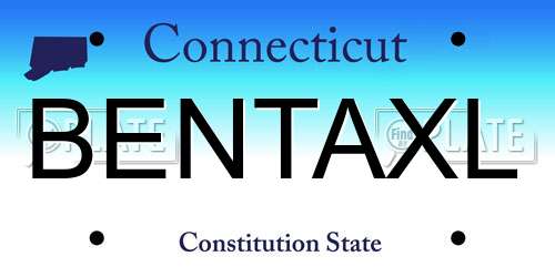 BENTAXL Connecticut License Plate