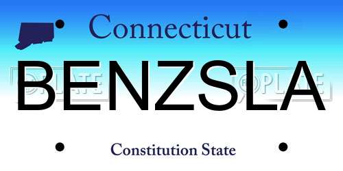 BENZSLA Connecticut License Plate