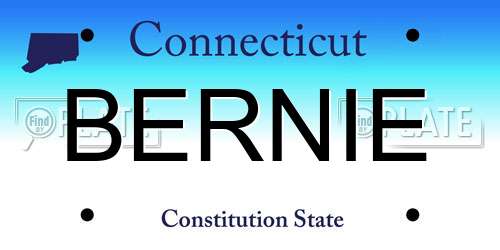 BERNIE Connecticut License Plate