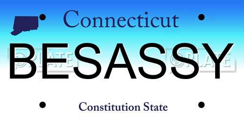 BESASSY Connecticut License Plate