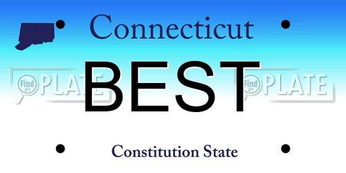 BEST Connecticut License Plate