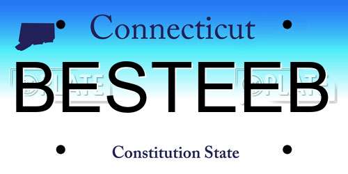 BESTEEB Connecticut License Plate