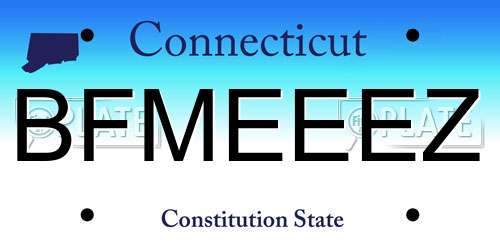 BFMEEEZ Connecticut License Plate