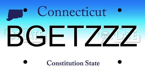 BGETZZZ Connecticut License Plate