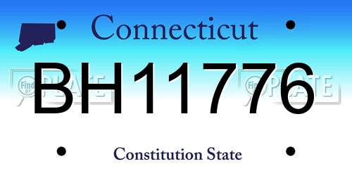 BH11776 Connecticut License Plate