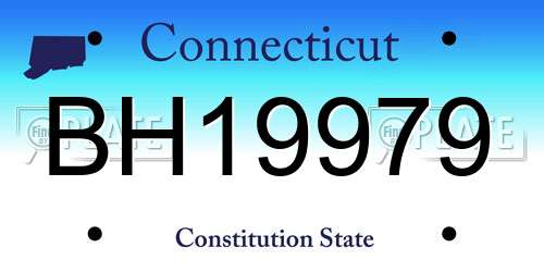 BH19979 Connecticut License Plate