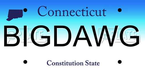 BIGDAWG Connecticut License Plate