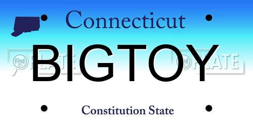 BIGTOY Connecticut License Plate